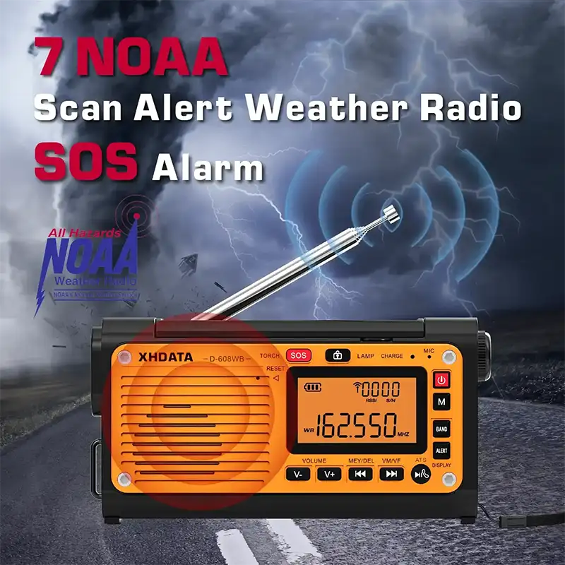 Emergency Crank Weather Radio FM/AM/SW/NOAA Alert