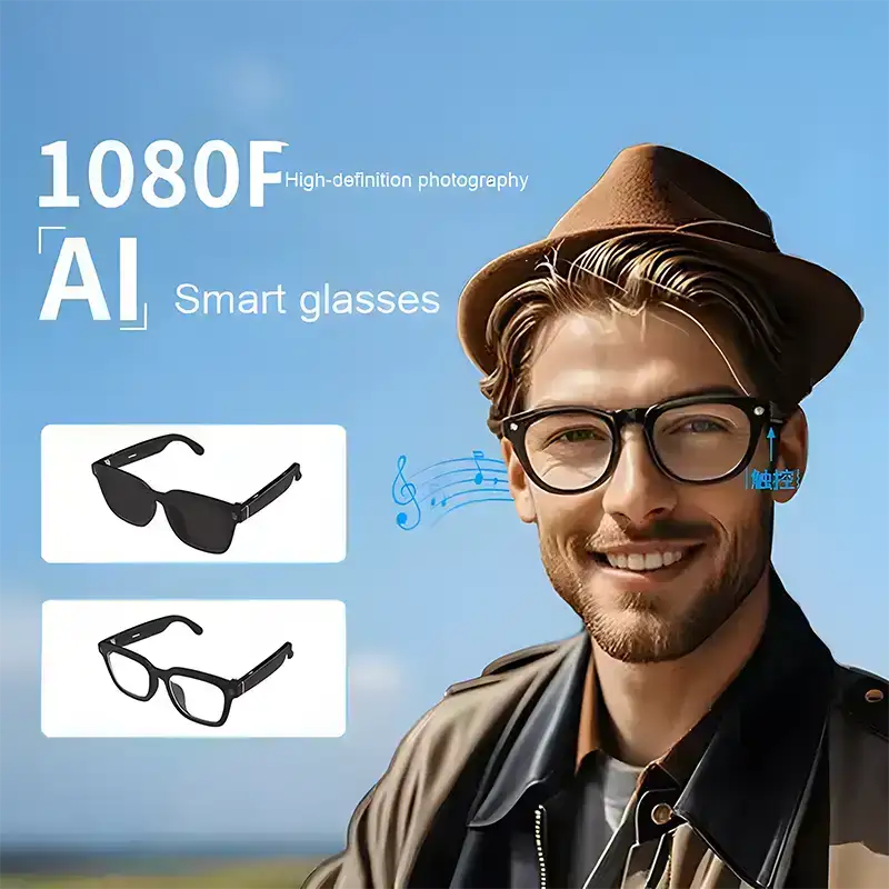 2025 GS380 Smart Glasses AI Translation 800W Video Camera