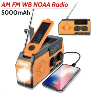 Solar Power Hand Crank Radio AM/FM/WB