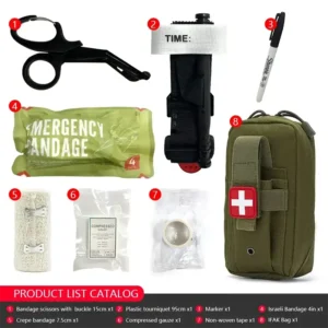 8pcs IFAK Tactical Molle Pouch Survival