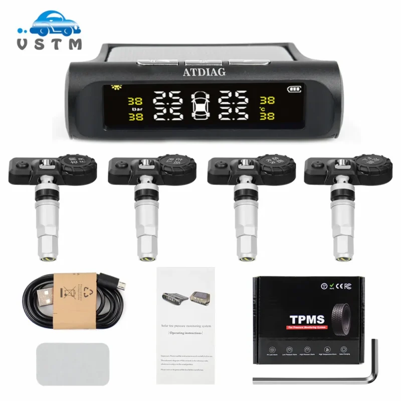 TPMS Tire Pressure Monitoring System Solar Charging