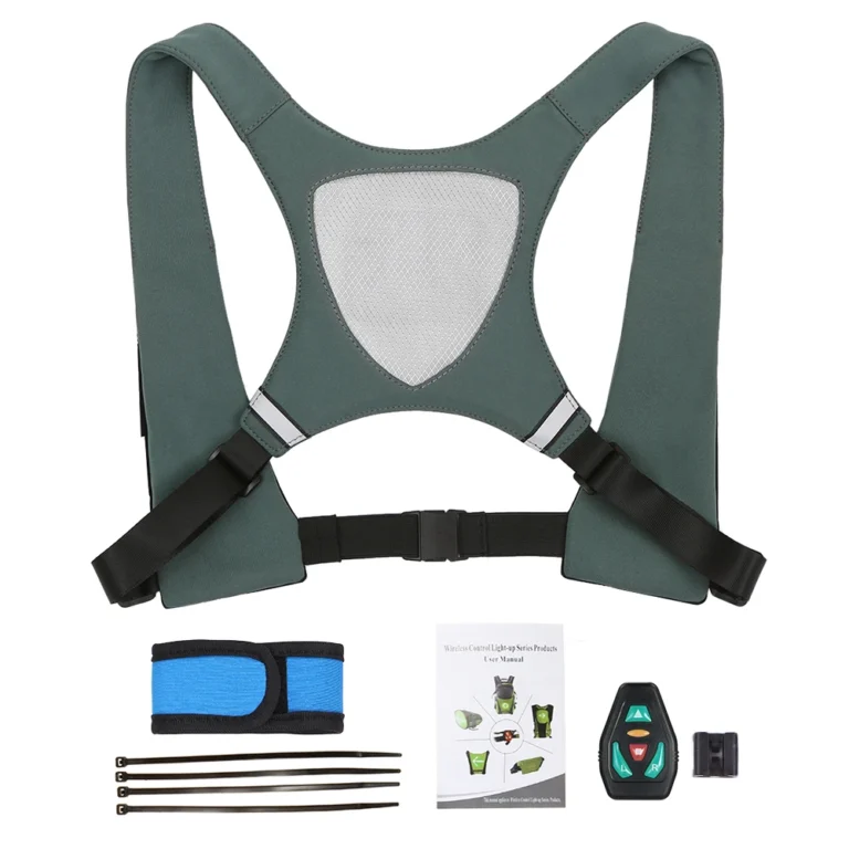 USB Reflective Vest Backpack with LED Turn Signal - Image 9