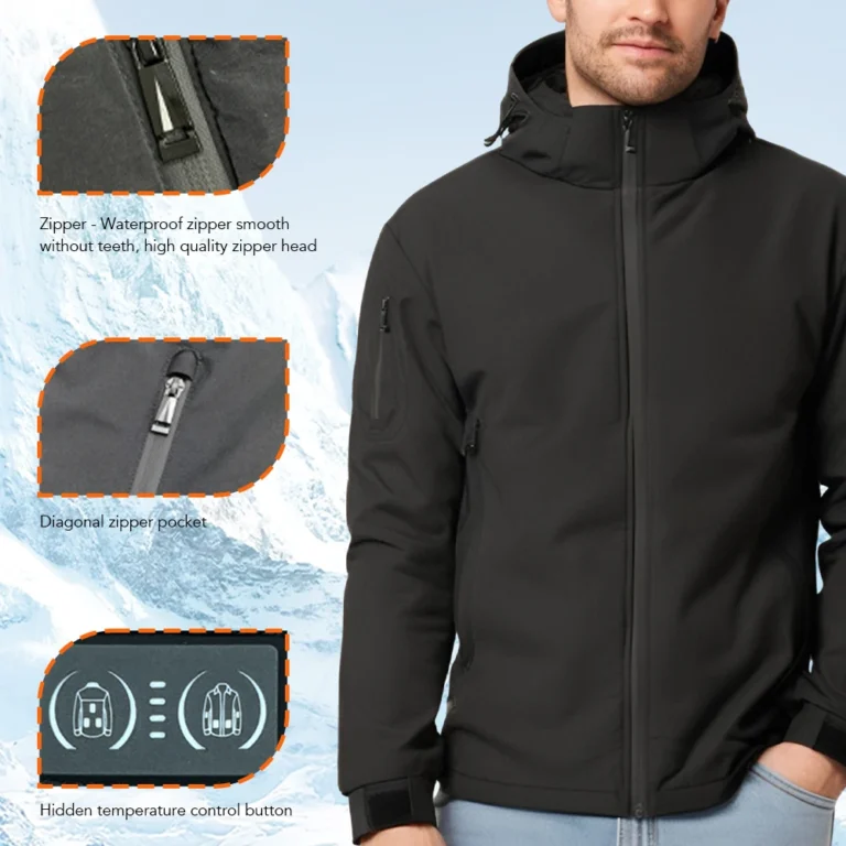 New Intelligent Heating Jacket 8 Area USB Electric Heated - Image 3
