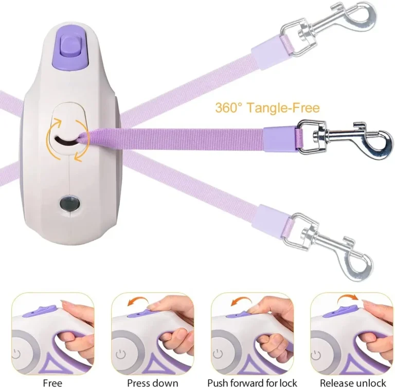 Automatic Retractable Dog Leash with Flashlight - Image 4