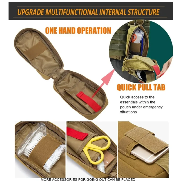 8pcs IFAK Tactical Molle Pouch Survival - Image 4