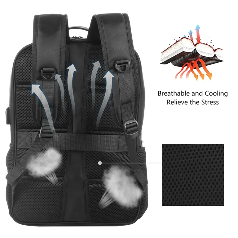 Solar Backpack with 14W Solar Panel Dual USB Port - Image 5