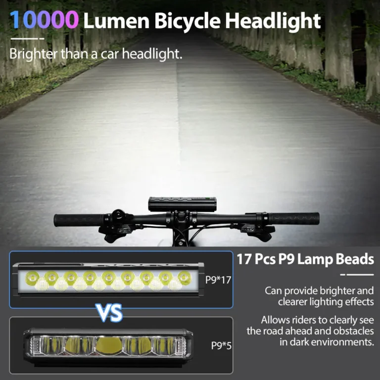 Bicycle Light Front 10000Lumen 10000mAh Waterproof - Image 3