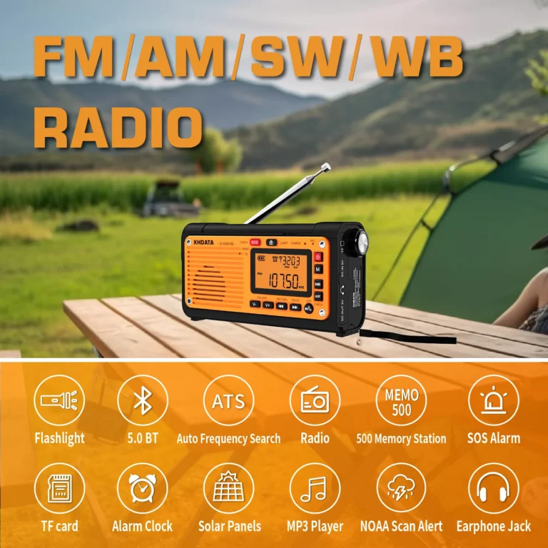 Emergency Crank Weather Radio FM/AM/SW/NOAA Alert - Image 2