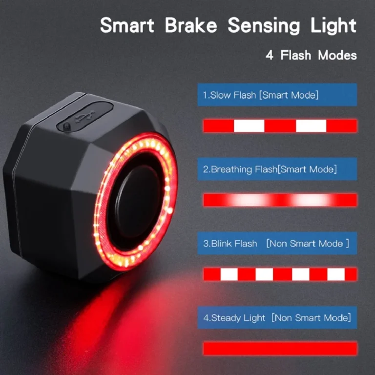 Smart Auto Brake Sensing Bike Rear Light - Image 3