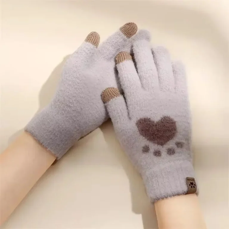 Winter Cat Paw Gloves Warm Mittens Fashion - Image 2