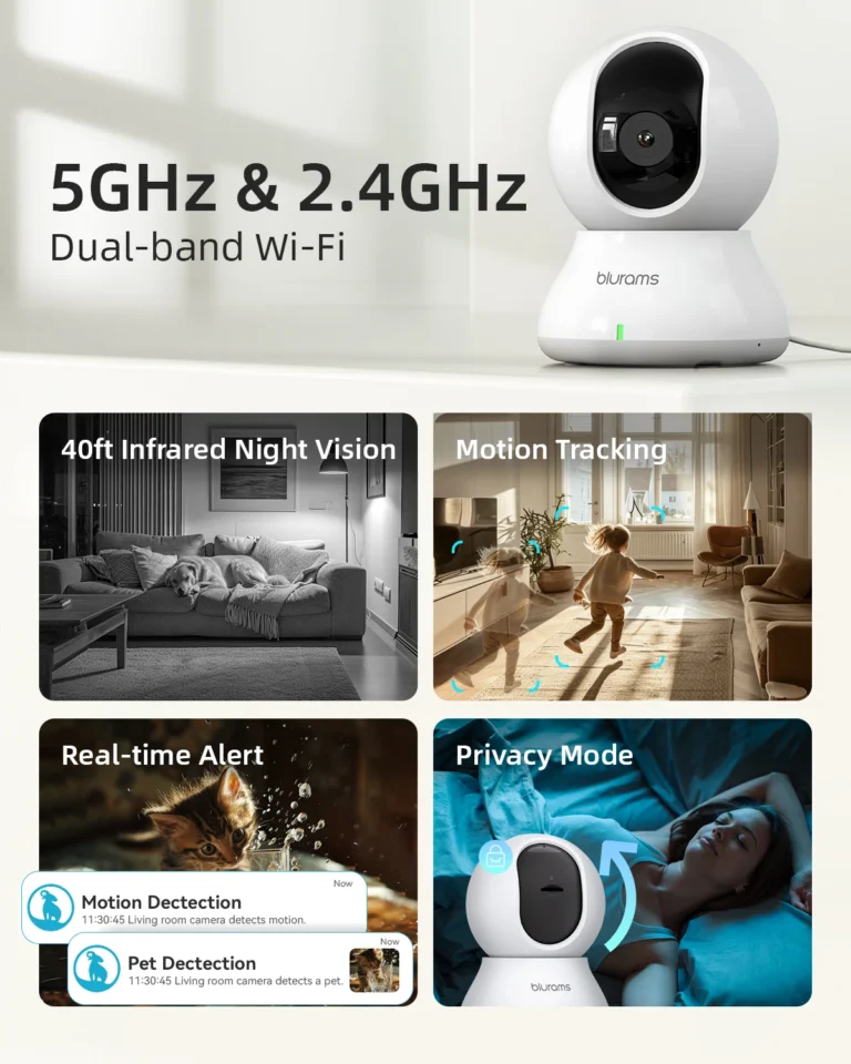 2K 5GHz/2.4GHz Indoor Camera for Home Security - Image 2