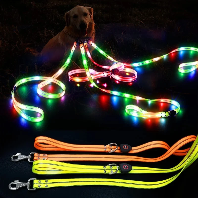 USB Rechargeable Adjustable for Pet Lighted Dog Collar