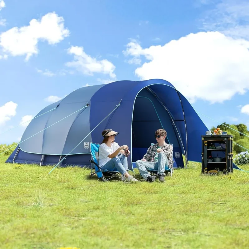 8 Person Camping Tent with Large Porch
