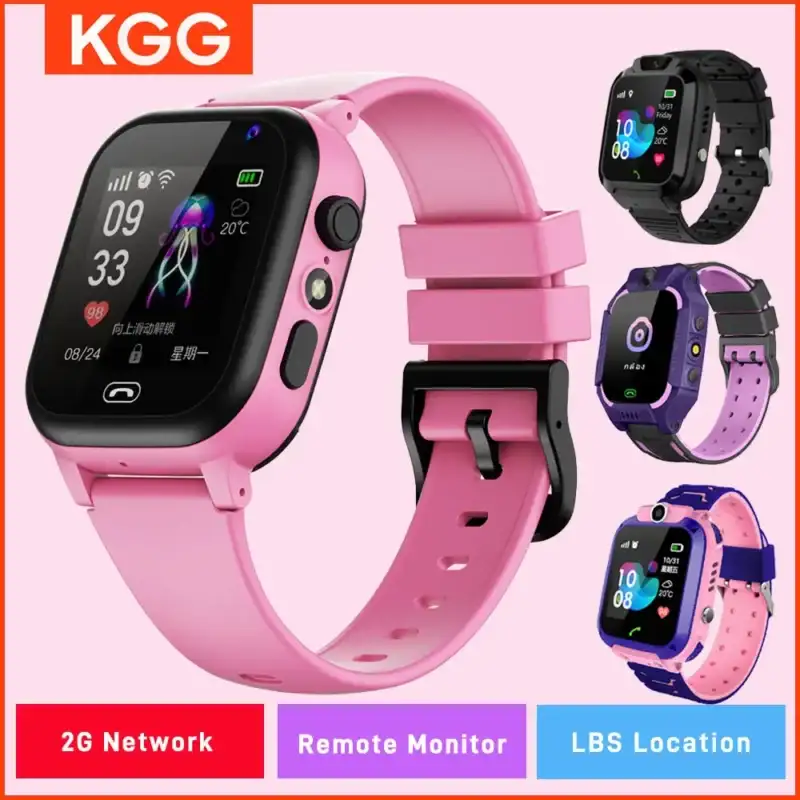 ﻿ Kids Smart Watch Phone 4G Sim Card 2G Internet SOS LBS