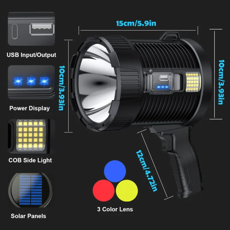 Rechargeable Spotlight 900000 Lumens Led Spot Lights - Image 10