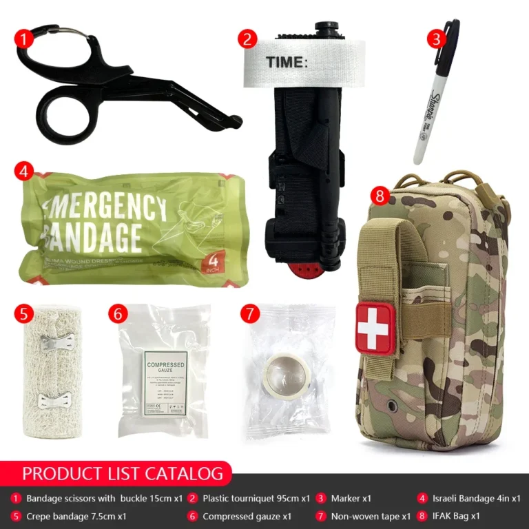 8pcs IFAK Tactical Molle Pouch Survival - Image 7