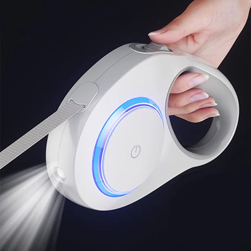 Automatic Retractable Dog Leash 5m LED Light
