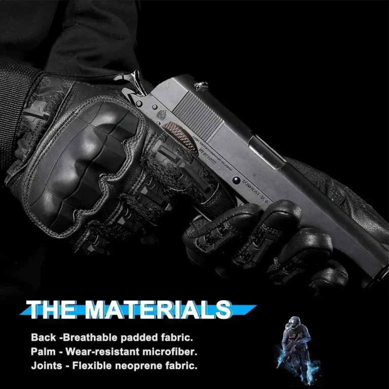 Tactical Gloves Pro Sports Touch Screen PU Leather - Image 4