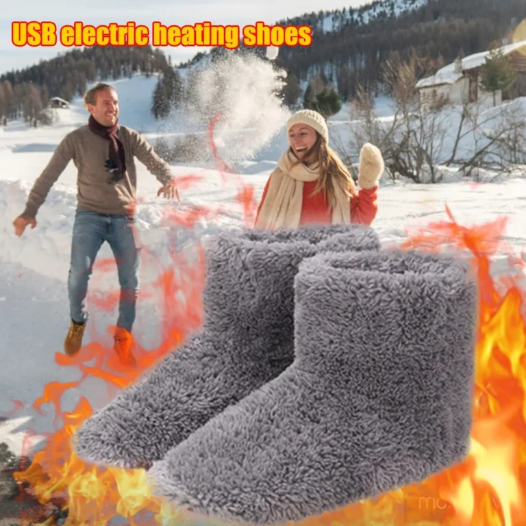 Winter USB Electric Heating Shoes for Comfortable Plush - Image 2