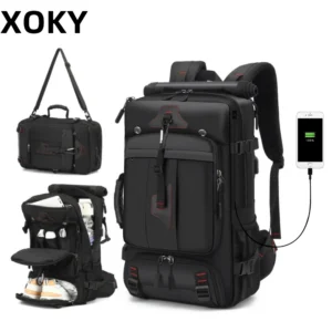 80L Travel Backpack Large Capacity Multiple Storage Spaces