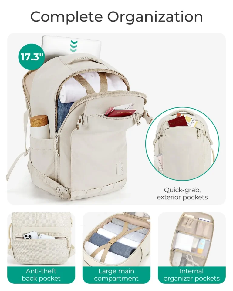 Travel Backpack for Women 30L Carry On Flight Approved TSA - Image 3