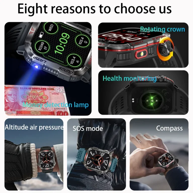 Waterproof Outdoor Sport Tracker Bluetooth Call Smartwatch - Image 2