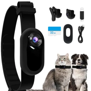 Dog Tracker Collar Sport Camera with Video Records