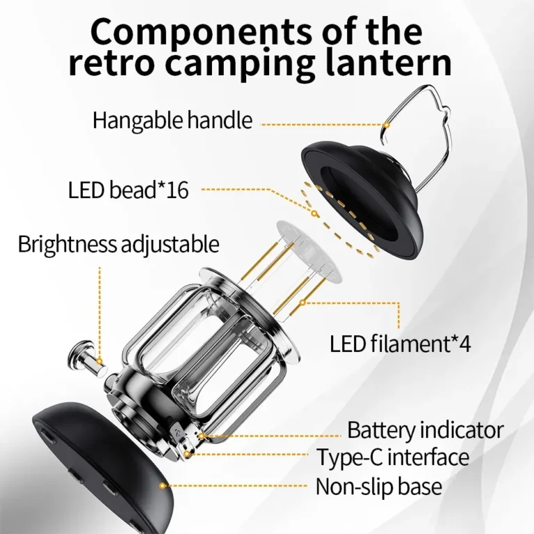 Outdoor Camping Lantern Portable USB Rechargeable Lamp - Image 5