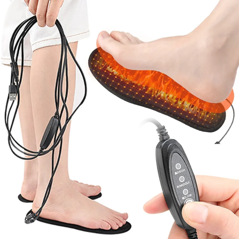 USB Heated Shoe Insoles Winter