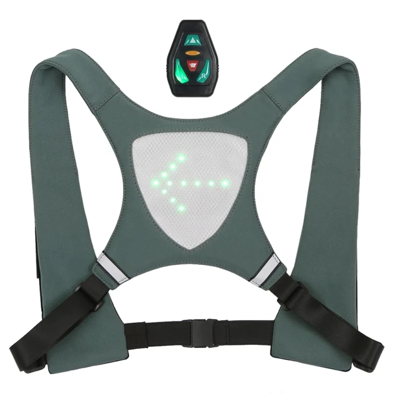 USB Reflective Vest Backpack with LED Turn Signal - Image 5