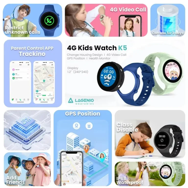 Kids Watch GPS Location Tracke Sim Card Camera - Image 2