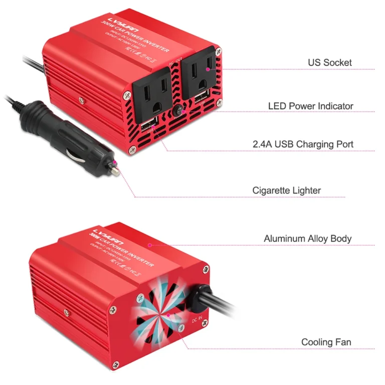 DC 12V to110V AC Car Inverter 300W DC to AC Power Converter - Image 3