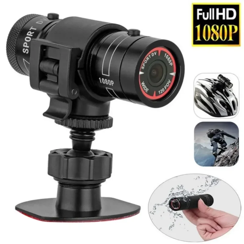 Mini Sport DV Action Sports Camera Flashlight Helmet