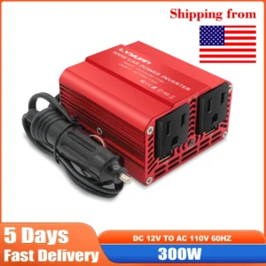 DC 12V to110V AC Car Inverter 300W DC to AC Power Converter
