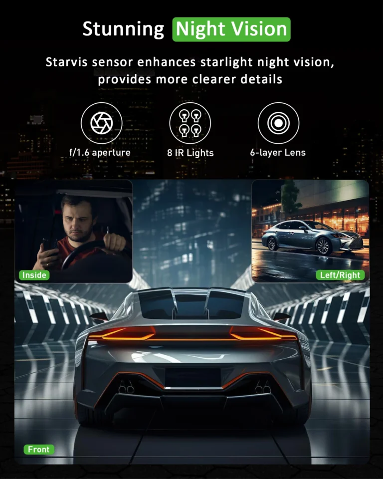 Video Recorder Three Lens Car Camera - Image 4