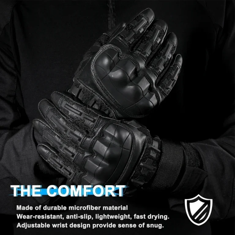 Tactical Gloves Pro Sports Touch Screen PU Leather - Image 5