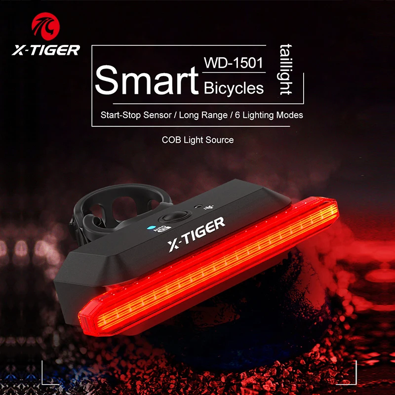 Bike Rear Light Smart Brake Sensing
