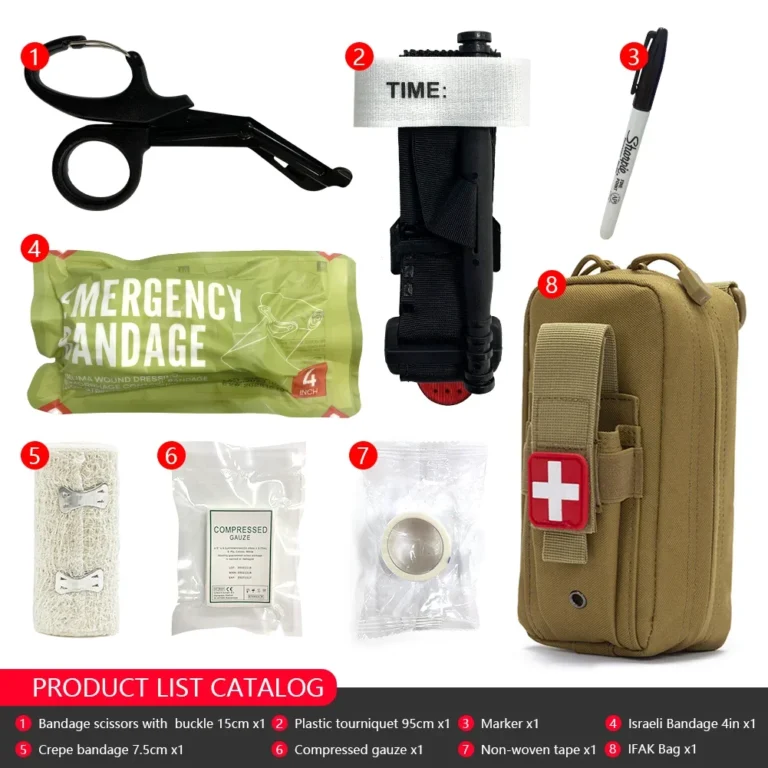 8pcs IFAK Tactical Molle Pouch Survival - Image 9