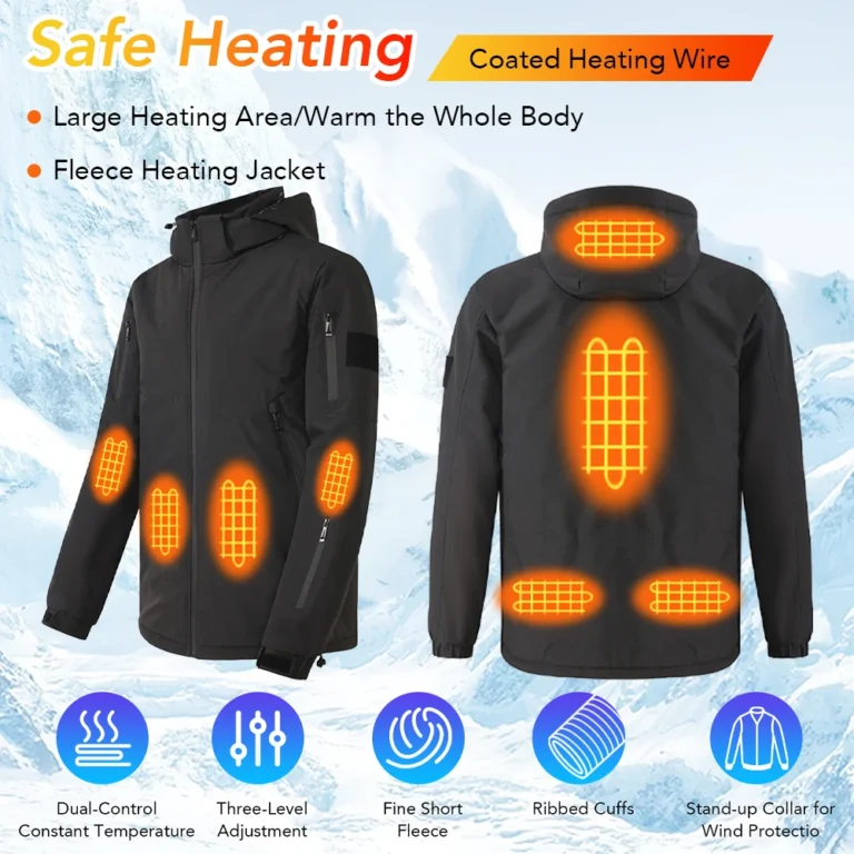 New Intelligent Heating Jacket 8 Area USB Electric Heated