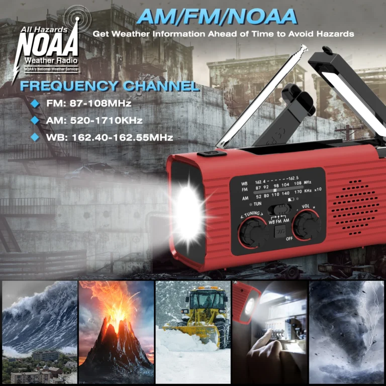 Solar rechargeable radio Radio with LED - Image 4