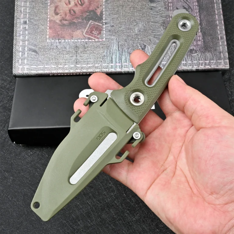 Outdoor Knife Tactical Portable Carry Camping Defensive Nylon Fiberglass + Steel Clip - Image 4