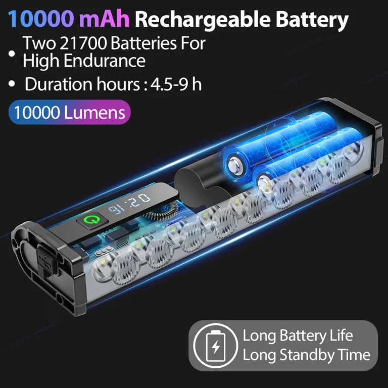 Bicycle Light Front 10000Lumen 10000mAh Waterproof - Image 6