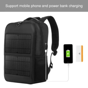 Solar Backpack with 14W Solar Panel Dual USB Port