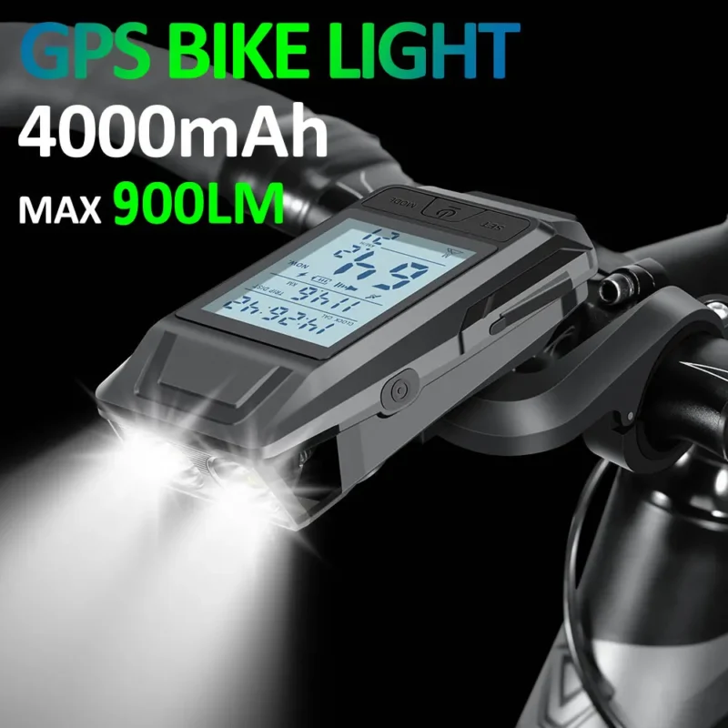 GPS Light Front 4000mAh Computerp 800Lumen