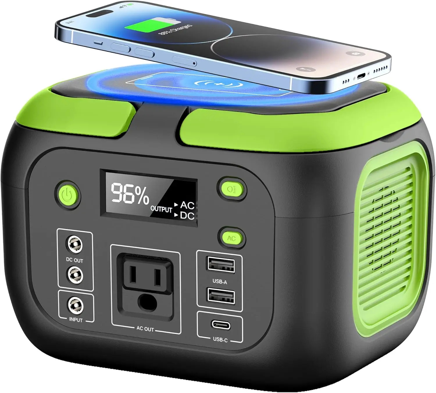 200W Portable Power Station 155Wh Solar Generator 42000mAh Power