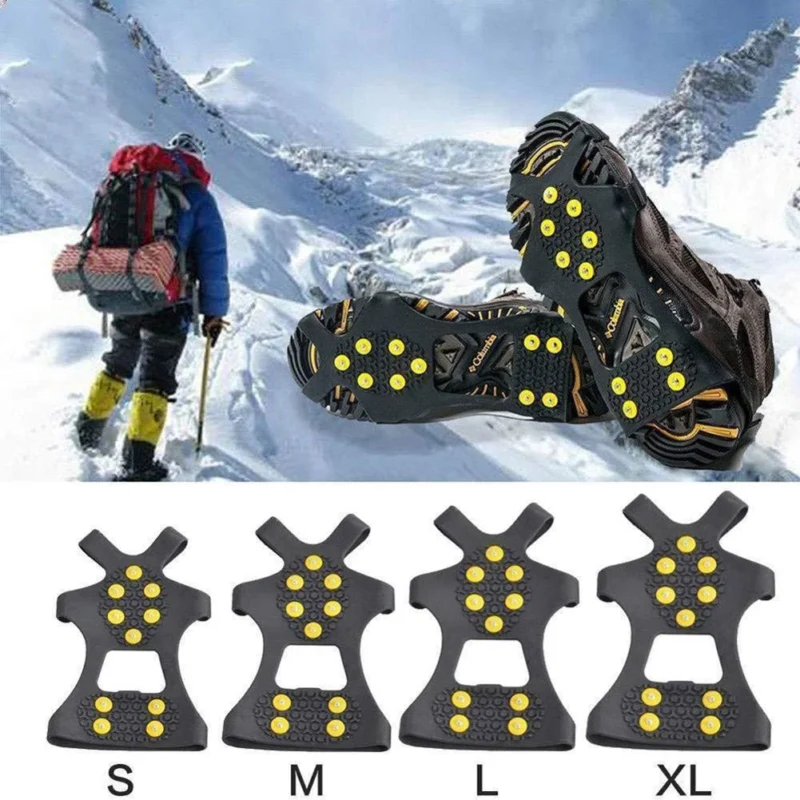 10 Studs Snow Ice Claw Anti-Slip Snow Ice