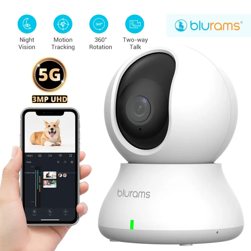 2K 5GHz/2.4GHz Indoor Camera for Home Security