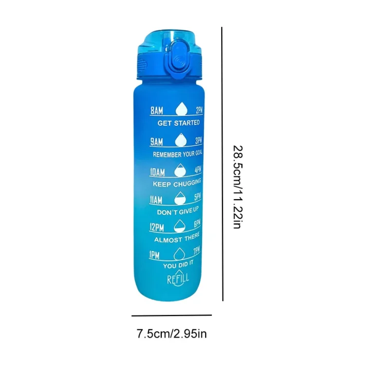 1000ml Motivational Water Bottle - Image 5