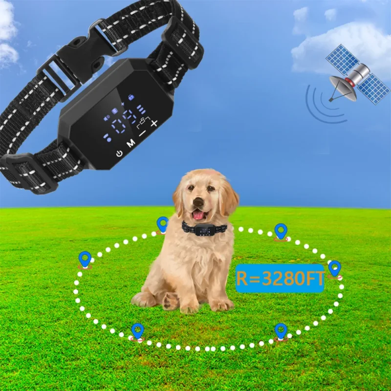 Gps Tracker for Dog Waterproof Dog Collar Real Time Tracking
