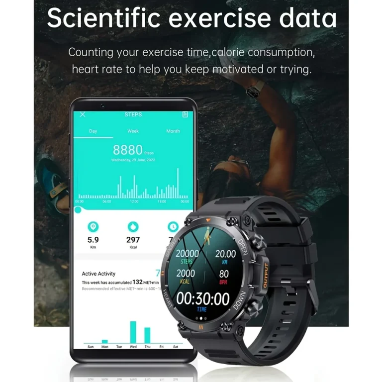 Smart Watch for Heart Rate Blood Bluetooth and Sport - Image 5